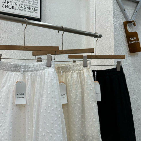 Ladies Embroider Ruffle Border Skirts